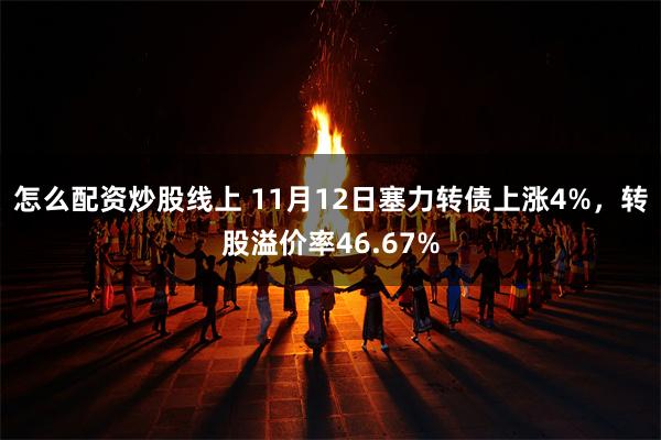 怎么配资炒股线上 11月12日塞力转债上涨4%，转股溢价率46.67%