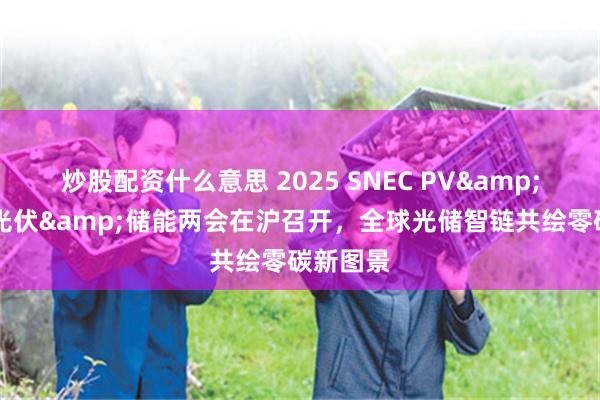 炒股配资什么意思 2025 SNEC PV&ES国际光伏&储能两会在沪召开，全球光储智链共绘零碳新图景